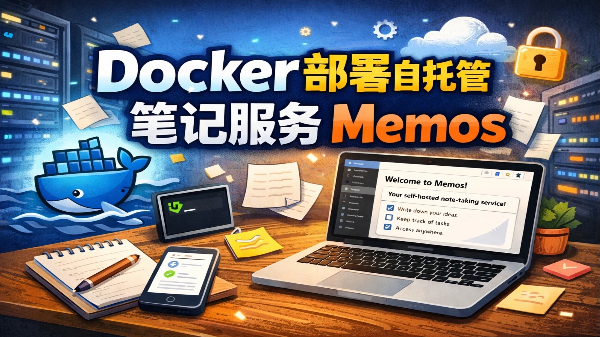 在VPS或者NAS上用Docker部署一款开源自托管的笔记服务-Memos